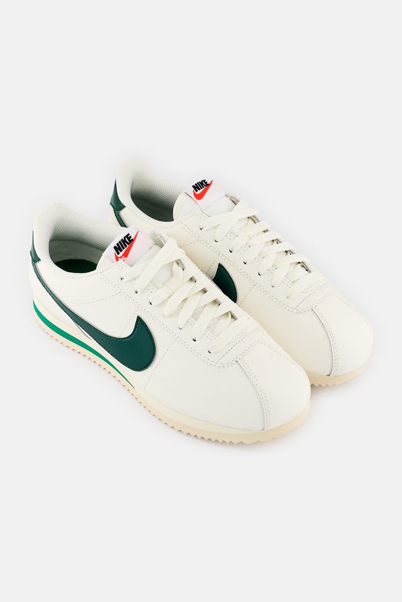 Nike Women Cortez Lace Up Outdoor Shoes, Off White - Image 4